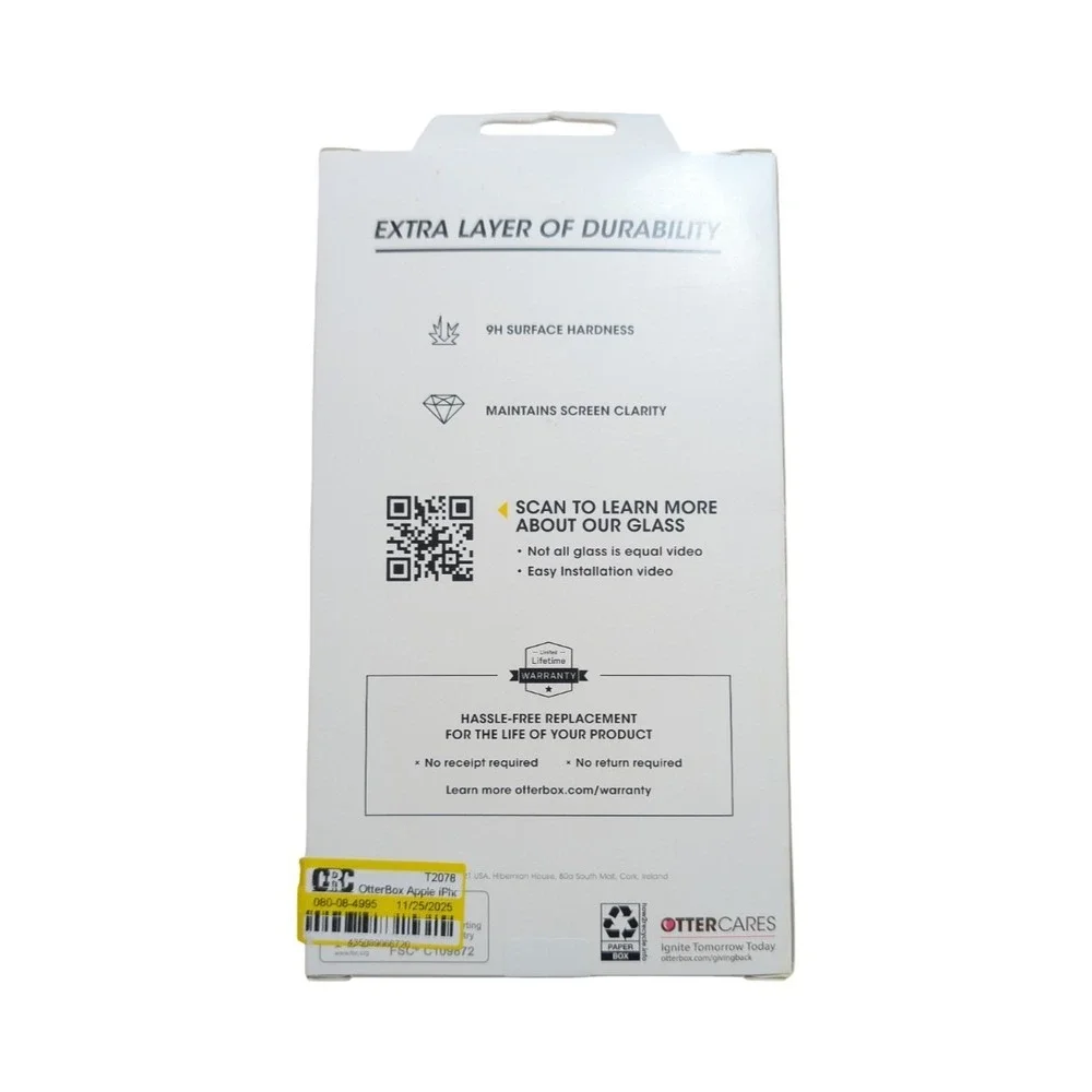 Mm6-O Otterbox‎ Glass Clear Screen Protector for Apple iPhone 15